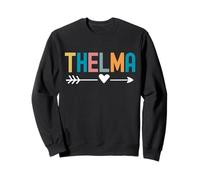 Thelma Retro Color Love Cute, Assortie à Ses Meilleurs Amis Sweatshirt