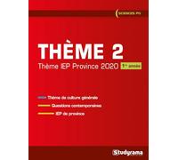 Thème 2 IEP concours commun 2020