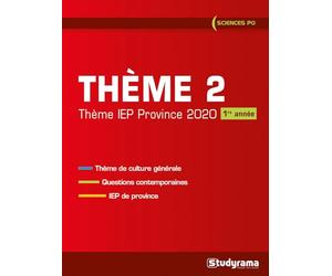 Thème 2 IEP concours commun 2020