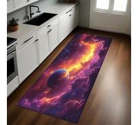 Thème Cosmique Tapis d’entrée Espace, planètes, Galaxies 50 x 80 cm Paillasson, Tapis de Bain Antidérapant, Tapis de Sol pour Salon Chambre Cuisine