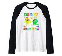 Thème Daddy of The Little Monster pour Anniversaire de Famille Assorti Manche Raglan