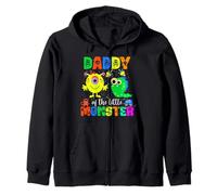 Thème Daddy of The Little Monster pour Anniversaire de Famille Assorti Sweat à Capuche