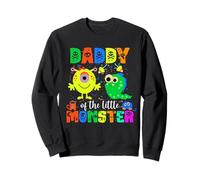 Thème Daddy of The Little Monster pour Anniversaire de Famille Assorti Sweatshirt