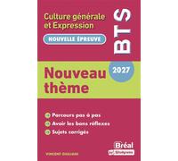 Thème de BTS français 2027 - Vincent Giuliani - Bréal - broché - Scolaire / Universitaire