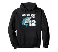 Thème de fête pour Le 12e Anniversaire de Shark, Watch Out I'm 12 Ocean Kid Sweat à Capuche