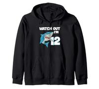 Thème de fête pour Le 12e Anniversaire de Shark, Watch Out I'm 12 Ocean Kid Sweat à Capuche