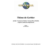 THÈME DE GERBIER L'ARMÉE DES OMBRES (partition)