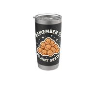 Thème de jardinage « Remember to Plant Seeds » Gobelet isotherme en acier inoxydable double paroi