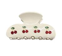 Thème Des Fruits Cherries Clip À Griffe De Cheveux Pour Girl Girl Acetate Pince Avec Fort Adhérence Sécurisée Pour Usage Quotidien Accessoire