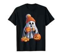 Thème d'halloween avec Un Charmant fantôme Effrayant O'Lantern T-Shirt Graphique avec Valeur