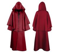 ThèMe du Maquillage d'Halloween Costumes Costume de cosplay élégant,robe gothique en dentelle,tenue de fête d'Halloween,robe médiévale pour femme Mon Héros Académique Cosplay Costume Deku(Red,XL)