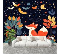 ThèMe Du Renard Pour Les Enfants Papier Peint Photo Intissé Poster Murale Papier Peint 300x210 cm Conte de FéEs Fresque Murale Anti-poussière, Idéal pour Rénovation ou Décoration Personnalisée
