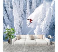 ThèMe Du Skateboard Sportif Papier Peint Photo Intissé Poster Murale Papier Peint 400x280 cm Blanc Fresque Murale Anti-poussière, Idéal pour Rénovation ou Décoration Personnalisée