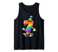 Thème Glace Arc-en-Ciel fondante 7ème Anniversaire Débardeur