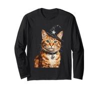 Thème Halloween pour Amateurs de Chats Sorciers Manche Longue