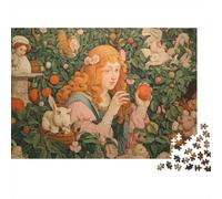 Thème Jardin Vintage Puzzle 1000 pièces en Papier pour Adultes Décoration Murale Jeu de réflexion Papier épais 52x38cm/1000pcs