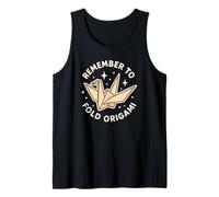 Thème Mignon « Remember to Fold Origami » Débardeur