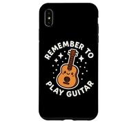 Thème Musical « Remember to Play Guitar » Coque pour iPhone XS Max