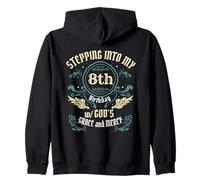 Thème Religieux « Stepping Into My 8th Birthday » Sweat à Capuche