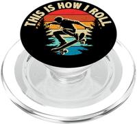 Thème rétro « This is How I Roll Cool Skater » PopSockets PopGrip pour MagSafe