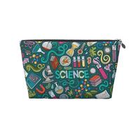 Thème Scientifique du Dessin animé, Trousse de Toilette Trousse de Maquillage Sac à cosmétiques Trousse de Toilette de Voyage Portable
