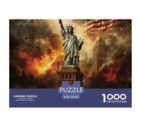 Thème Statue Puzzle 1000 Pièces Jeu de Puzzle 1000 Pièces Papier Scène de Désastre Urbain Relaxation Décor Cadeau Famille 70x50cm/1000pcs 70x50cm/1000pcs