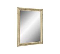 TheMIRROR - Miroir mural encadré en verre véritable 55 x 50 cm - Fait sur mesure en feuille d'argent - Idéal comme miroir de couloir ou de salon - Avec crochets en métal et matériel de montage