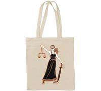 Themis The Justice Mythologie grecque Sac fourre-tout en coton naturel Blanc
