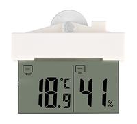 Thémomètre de fenêtre numérique Lcd hydromètre numérique jauge de température intérieure extérieure avec ventouse et ruban adhésif station météo aspiration pour serre domestique