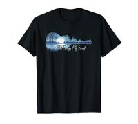 Then Sings My Soul Guitare Chrétienne Amoureux Guitariste T-Shirt