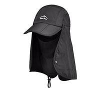 Thenice Casquette légionnaire pliable et séchage rapide - noir - Taille Unique