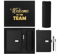 Thenshop Lot de 5 coffrets cadeaux « Welcome to The Team » pour nouveaux employés, bloc-notes, stylo et gobelet « Welcome to The Team », coffret cadeau de reconnaissance des employés pour nouveaux