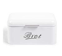 Theo&Cleo Boîte à pain rétro, grande boîte métal pour pain, biscuits, longue conservation, 31 cm x 19 cm