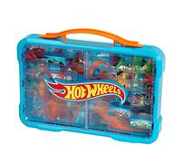 Theo Klein 2408 Hot Wheels Valise-Vitrine de Collection, Espace pour 54 Voitures, Logo Hot Wheels Lumineux, avec poignée de Transport Pratique, Jouet pour Enfants à partir de 3 Ans