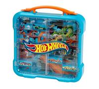 Theo Klein 2411 Hot Wheels Vitrine de Collection, Rangement Cool avec lumière, Fixation Murale et Espace pour 36 Voitures, Jouet pour Enfants à partir de 3 Ans