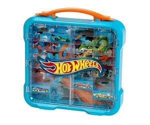 Theo Klein 2411 Hot Wheels Vitrine de Collection, Rangement Cool avec lumière, Fixation Murale et Espace pour 36 Voitures, Jouet pour Enfants à partir de 3 Ans