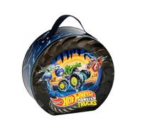 Theo Klein 2558 Valise Hot Wheels Monster, pour jusqu'à 7 Voitures, avec Circuit & poignée de Transport, Produit sous Licence Officielle, Jouet pour Enfants à partir de 3 Ans