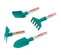 Theo Klein 2735 Ensemble d'outils de Jardinage à Main Bosch I Comprend Une bêche, Un Râteau, Une Pelle et Une Houe I Anti-UV I Trous de Suspension I Jouet pour Enfant à Partir de 3 Ans