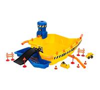 Theo Klein 3248 Cat Mega Sand Construction Site I Sand and Water Basin with Accessories I 3 Vehicles Included I Toys for Children Aged 18 months and over