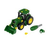 Theo Klein 3903 Tracteur John Deere | avec Chargeur Frontal et contrepoids | Pièces Individuelles démontables | Dimensions : 24,5 cm x 9,5 cm x 12 cm | Jouet pour Enfants à partir de 3 Ans