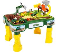 Theo Klein 3948 John Deere Farm Table de jeu de sable, table de jeu d'eau I Avec animaux et véhicules de la ferme I Bassin d'eau et de sable