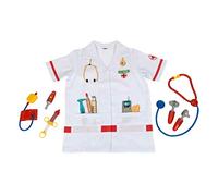 Theo Klein 4312 Panoplie docteur I Blouse de médecin en taille unique I Avec tensiomètre, stéthoscope, seringue et beaucoup plus encore ... I Longueur : env. 55 cm I Jouet pour enfants de 3 à 6 ans