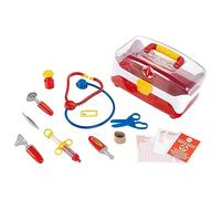 Theo Klein 4685 Mallette médecin, g.m. I Robuste mallette avec instruments adaptés aux enfants I Avec stéthoscope, seringue, thermomètre et beaucoup plus encore I Jouet pour enfants à partir de 3 ans