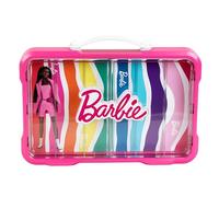 Theo Klein 5808 Mallette-Vitrine de Collection Barbie, Espace pour 6 poupées Barbie, Logo Barbie Lumineux, avec poignée de Transport Pratique, Jouets pour Enfants à partir de 3 Ans