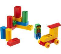 Theo Klein 630 Manetico Mallette Starter, p.m. | 16 briques aimantées de couleurs et de formes différentes | Dimensions de la mallette : 20 cm x 6 cm x 17 cm | Jouets pour enfants à partir d'un an