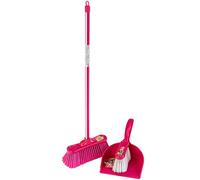 Theo Klein 6351 Barbie Classic Garniture "Classic" de balais I Balai pour enfants, balayette et pelle en look Barbie I Dimensions : 62 cm x 17 cm x 62 cm I Jouet pour enfants à partir de trois ans