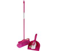 Theo Klein 6351 Barbie Classic Garniture "Classic" de balais I Balai pour enfants, balayette et pelle en look Barbie I Dimensions : 62 cm x 17 cm x 62 cm I Jouet pour enfants à partir de trois ans
