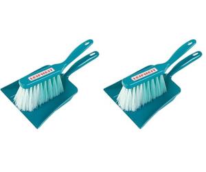 Theo Klein 6568 Leifheit Garniture de balais, 2 pièces I Set de ménage pour Enfants avec balayette et Pelle I Dimensions : 12 cm x 56 cm x 3 cm I Jouet pour Enfants à partir de Trois Ans (Lot de 2)