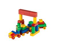 Theo Klein 658 Manetico Méga-Set | 98 briques aimantées de forme et couleurs différentes | 12 fiches-modèles | Jouet pour enfants à partir d'un an