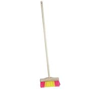 balai en bois jaune/rose 60 cm